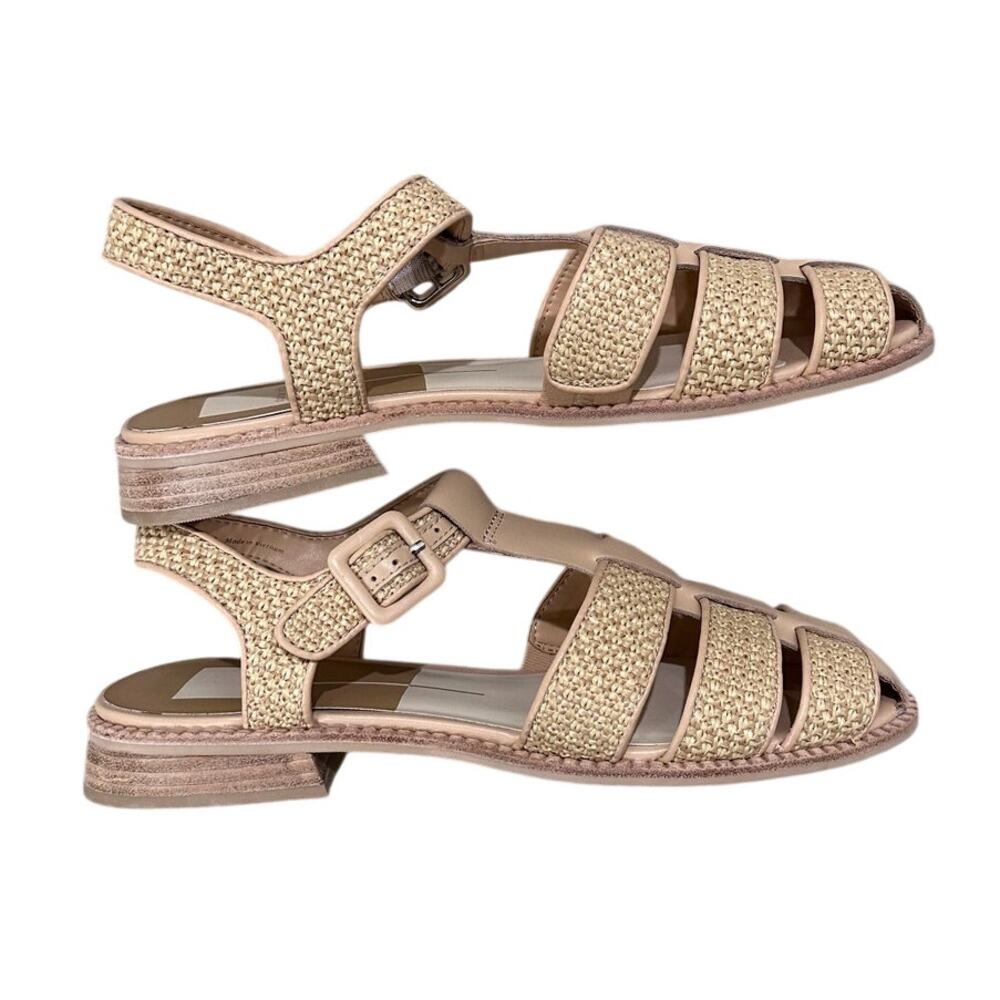 Dolce Vita Winder Woven Basketweave Platform Sandal Tan NWOB Coastal Casual 9 - Picture 6 of 9